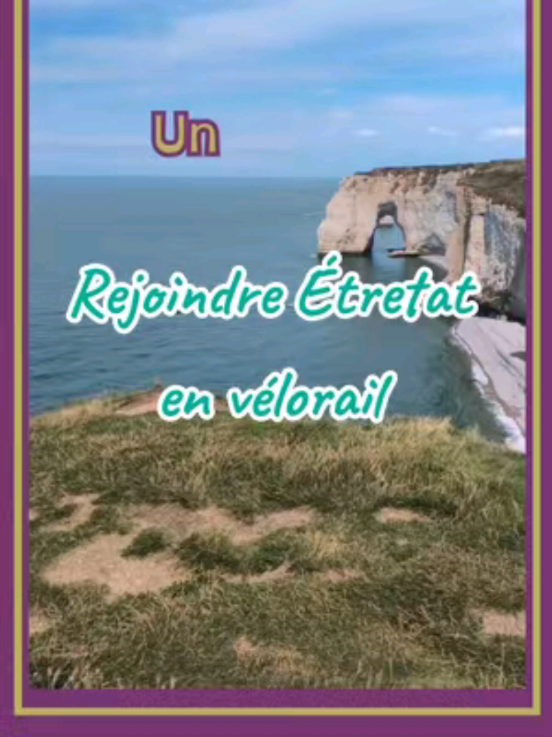 Petite virée à Étretat en famille! On a vraiment de la chance d'habiter une telle région !  Je suis assez contente de l'idée du vélorail pour aller à Étretat. @etretatnormandie  @Departement Seine-Maritime  #etretat #adosdesac #plage #vues  #familleheureuse 