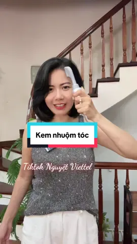 Kem nhuộm tóc che phủ tóc bạc #nguyetviettel #tiktokshop #kemnhuomtoc #thuocnhuomtoc 