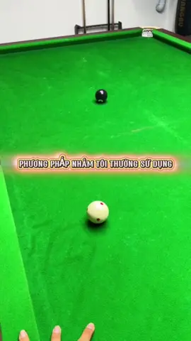 Phương pháp ngắm điểm cơ bản #kynangbilliards #billiards #huongdanbida #bida 