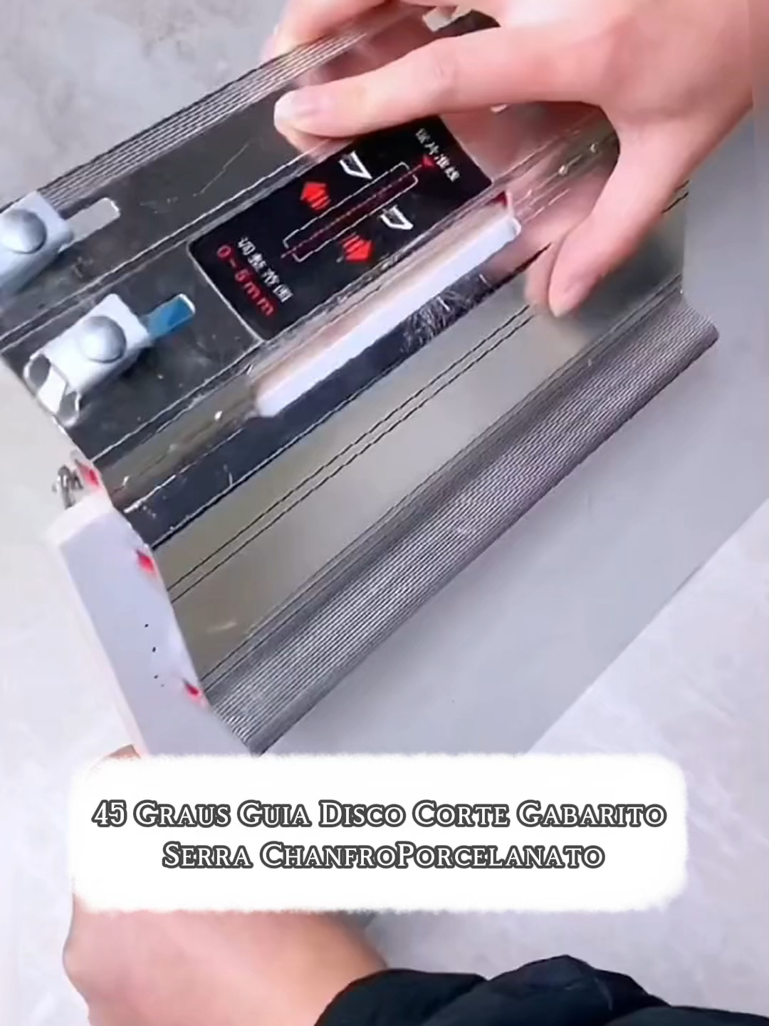 45 Graus Guia Disco Corte Gabarito Serra ChanfroPorcelanato