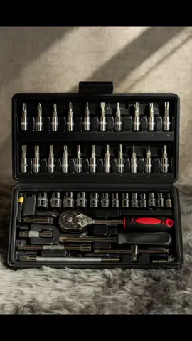 Set Kunci Sok Kunci Shock 46 pcs Mobil Motor Lengkap Socket Tool Kit#fyp #capcut 
