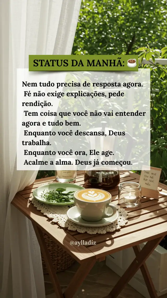 #mensagemdodia  #palavraquefortalece  #DeusNoControle #inspiracao 