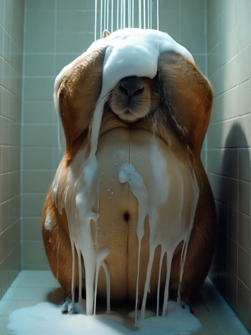 Funny pets videos capybara is dancing capybara is showering #creatorsearchinsights #capybara #storytime #foryou #growmyaccount #aitrend #animatedstories  @tiktok creators 