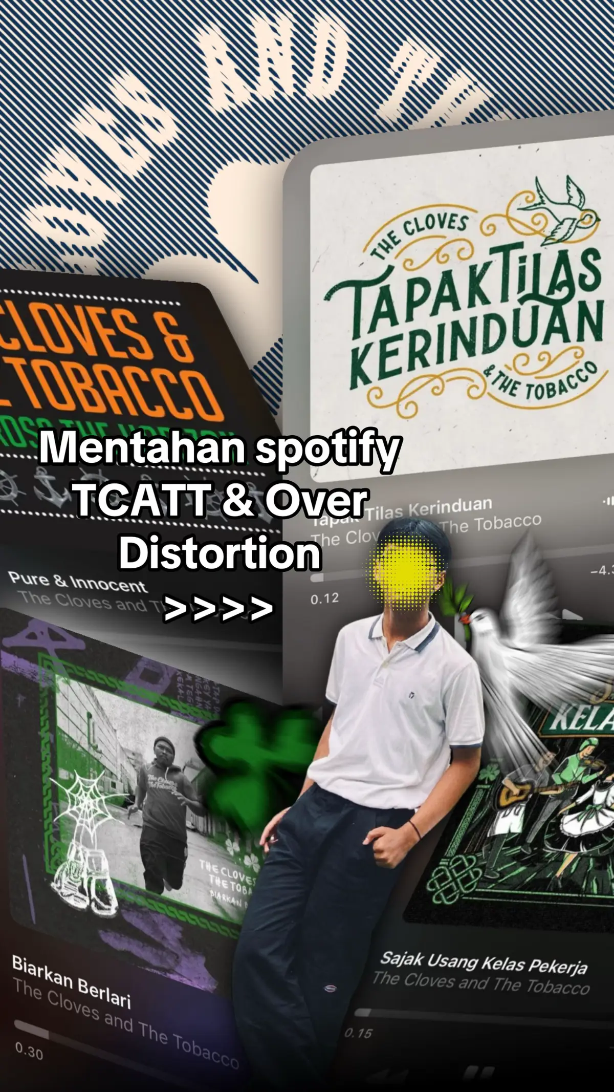 🕊️☘️🍻#theclovesandthetobbaco #overdistortion #3d #spotify #fyp 