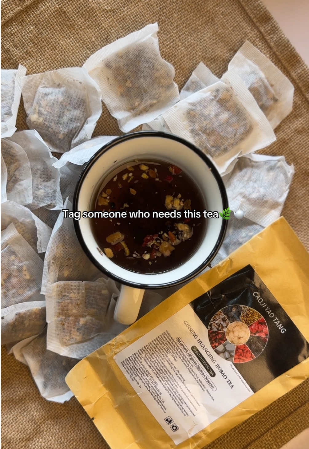 My cup of tea is Ginseng Tea with Nine Treasures. Herbal that helps detoxify our kidneys having natural and pure herbs and tea leaves ingredients.Disclaimer: Efficacy of this product varies from person to person. #tea #HerbalTea #healthydrink #ginsengtea #kidneydetox 