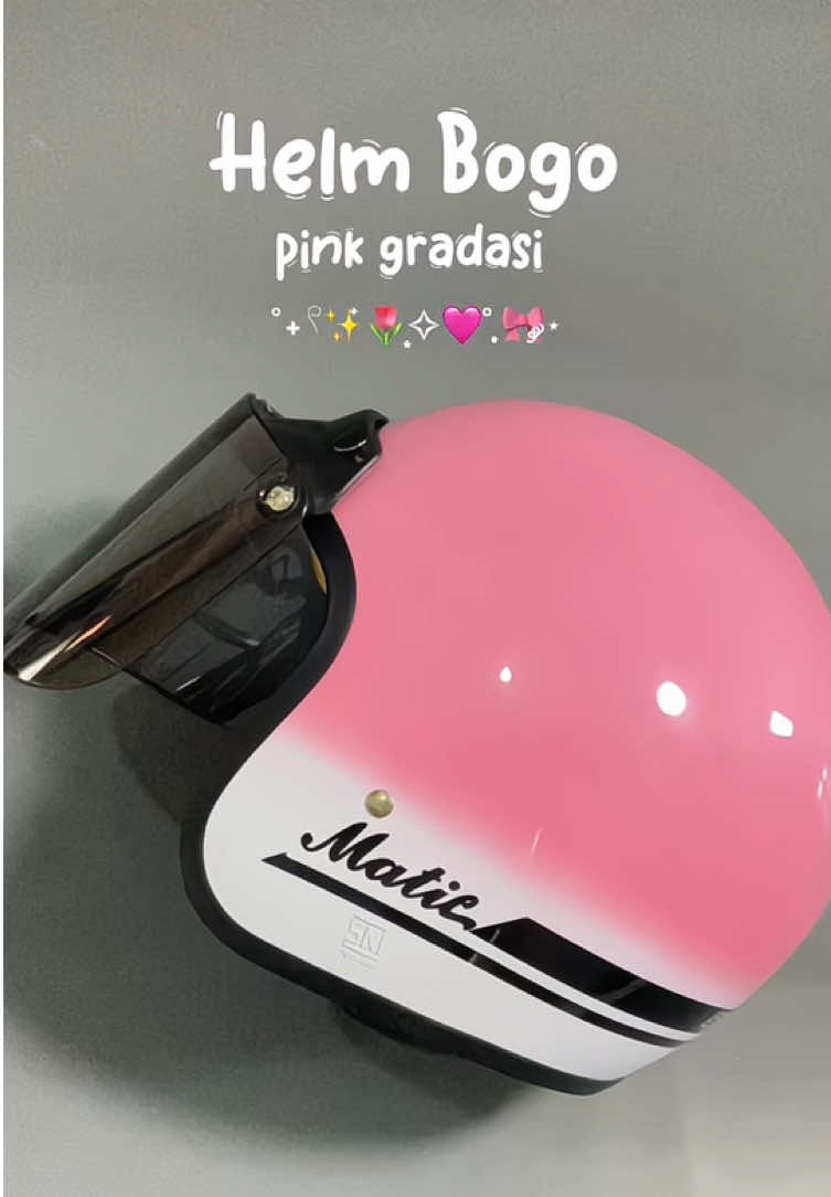 Helm bogo gradasi pink 💗✨ #helmet #helm #helmmurah #helmbogo #helmets #helmmotor #helmwanita #racuntiktok #rekomendasi 