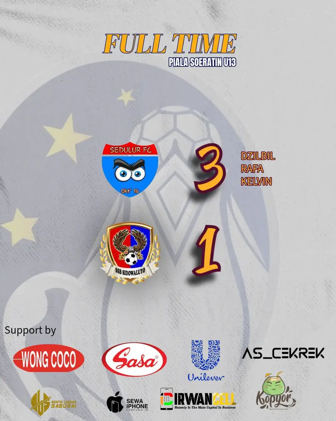 PIALA SOERATIN U13 ZONA LAMPUNG SELATAN Sabtu, 9 Agustus 2025 Alhamdulillah 🤲🏽 3 point hari ini, maksimal selalu gaes 💪 #WeAreSedulur 