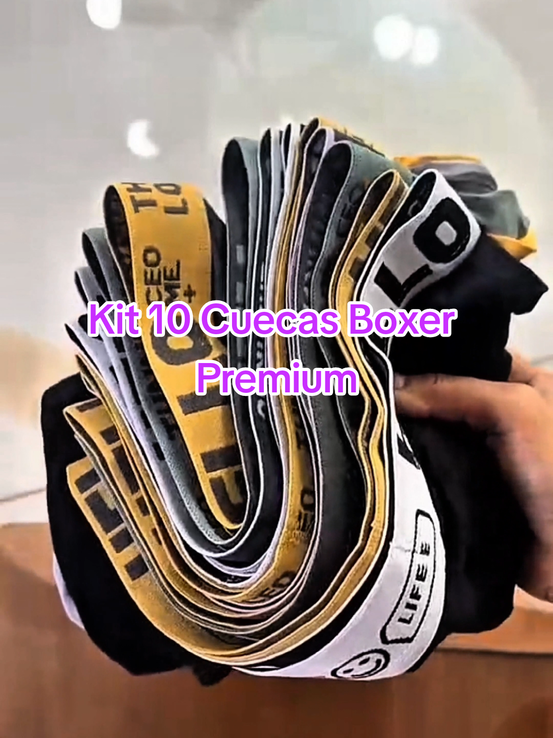 Kit 10 Cuecas Boxer Premium #TikTokShopChegou #TikToshop #viral #viraltiktok #cueca #masculino 