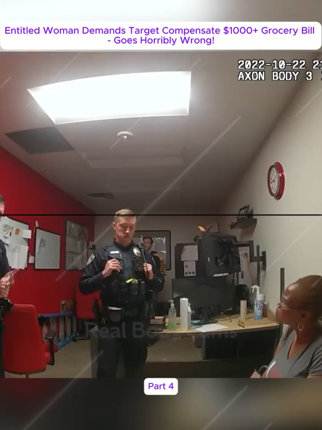 Part 4 Entitled Woman Demands Target Compensate $1000+ Grocery Bill - Goes Horribly Wrong! #RealBodyCams #cops2025 #RealBodyCams fyp #police #foryou #copsontiktok #viral