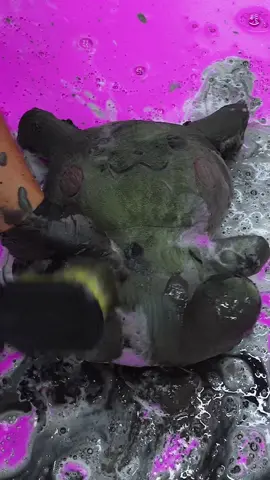 Saving Pikachu! Dirty Coal-Stained Plush Deep Clean #asmr #satisfying 