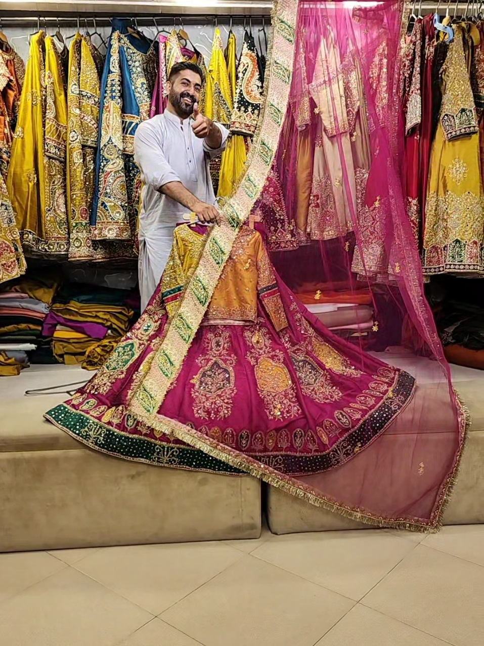 what's ap 03456981736 #shopAdress Liberty market Lahore Pakistan #trending #alhamdullilah #weddingdress 