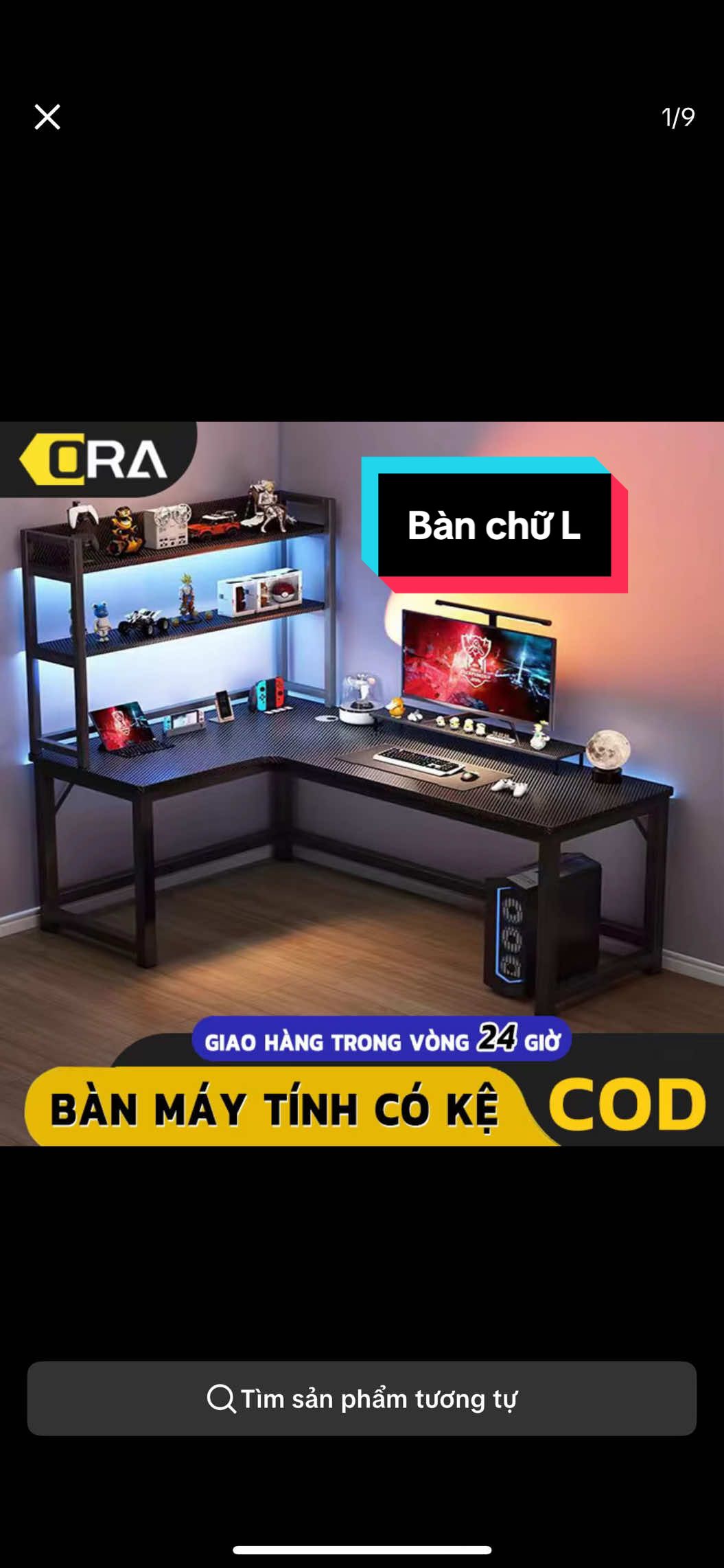 Bàn chữ L tiện lợi #giadunghadong92 #fyp #xuhuong #banlamviec #banchul #banchoigame #bangameming 