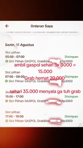 tau kah kalian , pamer penghasilan = aplikator merubah aturan ,, lama lama juga gaspol naik jadi 5rb..  sedangkan yang demo fokus ke potongan 10% hasilnya nihil 😃.. malah aplikator makin menjadi jadi..  @adiannapitupulu @riekediahp_official  #xyzabc #jakarta #jakartans #grab #ojol #pcx160 #fyp 