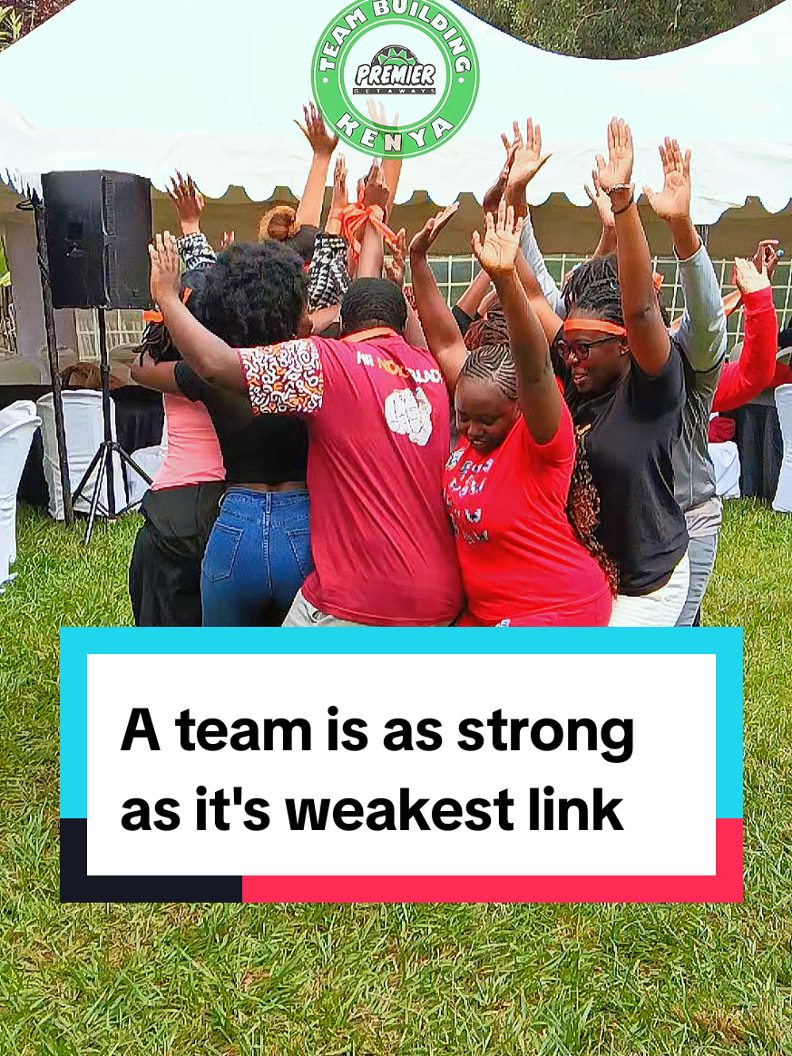 A Team Is As Strong As It's Weakest Link  Ask a group to form a tight circle (right leg inside), close the gaps, then - without holding anybody - sit down on the lap of the person behind them and raise their hands. The facilitator counts to ten; the team that collapses first loses. Simple, low-budget, and a little silly - and exactly why it’s useful. WHAT THE ACTIVITY DOES The physical act of supporting one another while intentionally removing obvious supports turns abstract ideas - trust, mutual reliance, coordination, risk-sharing - into instant, visceral experience. Because the exercise requires close timing, even pressure distribution, and shared responsibility, it surfaces how well a team coordinates under small, safe stress. For many teams the result is laughter and bonding; for others it highlights weak norms and unspoken uncertainty. KEY TEAM LESSONS AND WHY THEY MATTER 1. Trust is enacted, not declared. This exercise forces team members to rely on others in real time. Researchers show that embodied trust exercises can quickly create felt experiences of interdependence that support later cooperation. Team-building interventions consistently produce measurable gains in cohesion when they include active, shared tasks.  2. Psychological safety determines risk-taking. Teams that feel safe to take interpersonal risks are more willing to lean into physically vulnerable tasks like this. Amy Edmondson’s work on psychological safety links that shared sense of safety to team learning and better performance — teams that can tolerate small failures are better at experimenting and improving. The circle sit reveals whether people feel comfortable risking a little embarrassment for the group.  3. Coordination beats raw ability. Success depends less on any single person’s strength and more on timing, posture, and a simple shared plan (“on three, sit”). Meta-analyses show that improved cohesion and shared processes from team interventions translate into better collective performance. In short: teams that practice coordination win.  4. Norms and leadership show up fast. Who verbally instructs? Who hesitates? Who encourages? The activity exposes emergent leaders, silence, and default norms - and those micro-behaviors predict how a team handles higher-stakes situations later. Observing (and debriefing) these patterns is where most learning happens.  5. Debrief converts fun into learning. The moment after the exercise - the short structured reflection - is the highest-leverage piece. Without it, the activity is only a game. With a facilitated debrief you turn physical experience into insight about risk, trust, communication, and next steps. Practical toolkits and HR guides emphasize debriefs as essential to transfer learning back to work.  EVIDENCE SUMMARY  Meta-analyses of team-building interventions find small to moderate positive effects on cohesion and performance (e.g., overall effect sizes in the small–medium range).  Psychological safety - the willingness to accept interpersonal risk in a team - strongly predicts team learning and performance; exercises that safely expose vulnerability can boost that safety when followed by careful debriefs.  Practical guides and university toolkits recommend short physical exercises plus structured reflection as best practice for transferable learning.  Final thought This activity is a compact mirror: it shows how a team feels about trusting one another, coordinating under mild stress, and learning from small failures. Run it safely, debrief tightly, and you’ll get more than a laugh - you’ll get data you can act on. #fyp #foryou #teambuilding #corporateteambuilding #teambuildingfacilitators #teambuildingfacilitatorsinkenya