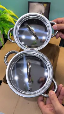 Combo 2 nồi inox dày 18cm chỉ 99k miễn ship#emkieutaphoa #noiinox #noiinoxcaocap #noiinox304