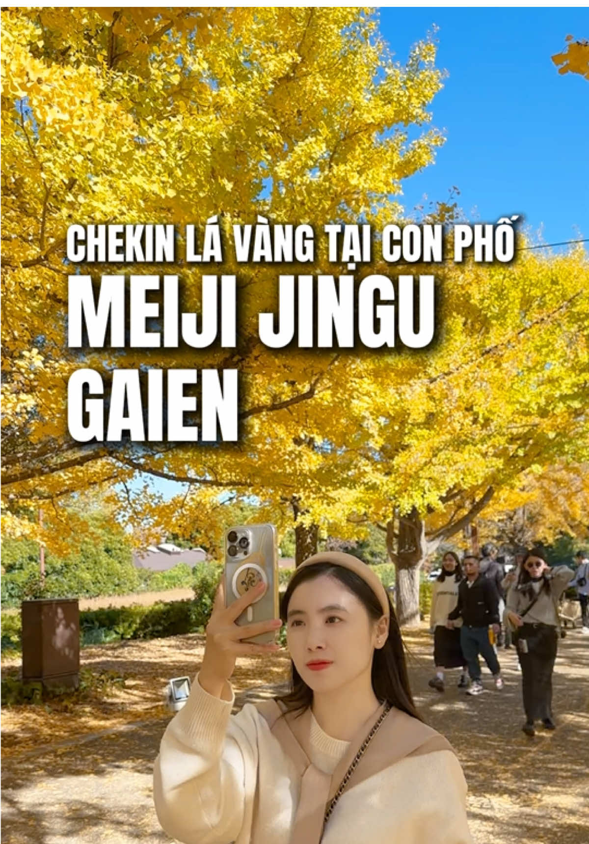 Có 2 mùa đẹp nhất trong năm là mùa hoa anh đào và mùa lá đỏ, nếu bỏ lỡ mùa anh đào thì bạn đừng chần chừ khi sắc vàng sắp nhuộm đầy trên những con đường ở Nhật. Mùa thu này, ĐI NHẬT CÙNG NHÂM nhaaa 💕 #dinhatcungnham #tourjapan #xuhuong #meijijingugaien #tokyo 