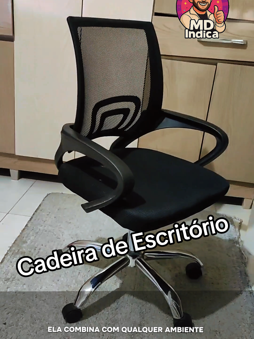#creatorsearchinsights  você trabalha em home office, essa é uma dica de produtos ideal você, essa cadeira escritório com ajuste de altura, giratória e com rodinhas vai facilitar seu dia a dia, evitar dores nas costas é confortável e combina com qualquer ambiente deixando sei quarto, sala ou ate cozinha mais elegante.#casaedecoraçao #homeoffice #cadeiragamer #cadeiraescritorio #tiktokshop 