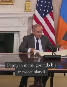 Paşinyan  elə bil mətni ilk dəfə oxuyur. #nikolpashinyan #ilhamaliyev #Yerevan #baku #donaldtrump 