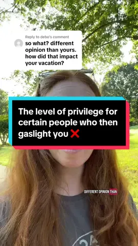 Replying to @debo Don’t gaslight me and act like I’m overreacting. 