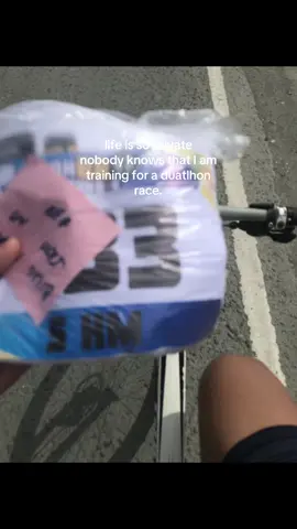 funrun yung hawak ko ha #everyone #trending contenang#fyp #duathlon