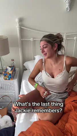 The hangxiety is creeping in for @Jackie Nichols 