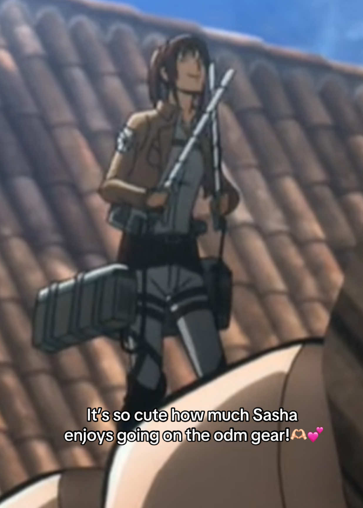 SUCH A SILLY BABY!!😭🫶🏻💗I love her SMM!!💕💕 #AttackOnTitan #erenjaeger #sashabraus #viral#fyp 