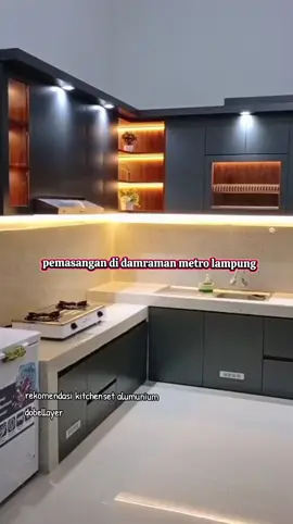 rekomendasi kitchen set alumunium ACP tipe dobeelayaer#fyp #alumunium #lampungpride #kitten 