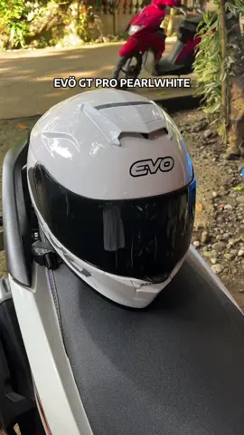 EVÖ GT PRO PEARLWHITE💝🎀🎗️ #helmet #couplehelmet 