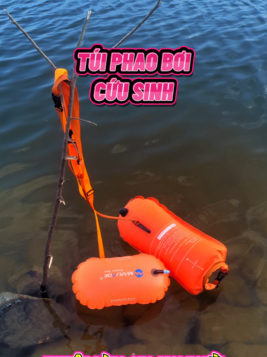 Đây là túi phao bơi cứu sinh trôi túi, khuyên dùng cho mọi người để tăng thêm an toàn khi bơi. Tuy nhiên, nếu bơi sông hoặc vùng nước tự nhiên, cần có kỹ năng bơi tốt để phòng rủi ro. #tuiphao #tuiphaoboi #phaoboi #boiloi #sangchonloctienloi 