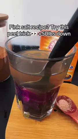 Add this peel in the pink salt trick recipe #purplepeelexploit #pinksalttrick #womenover40 #pinksalttrickrecipe #womenover50 #foryouu #tiktokrecipe #naturalrecipes 