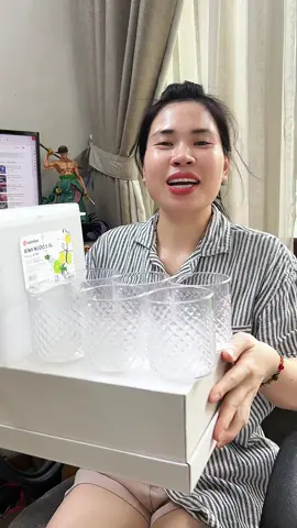 Mua 6 cốc nước tặng luôn bình nc 3.5L để tủ lạnh quá tiện. #cocnuoc #bococuongnuoc #cocuongnuoc