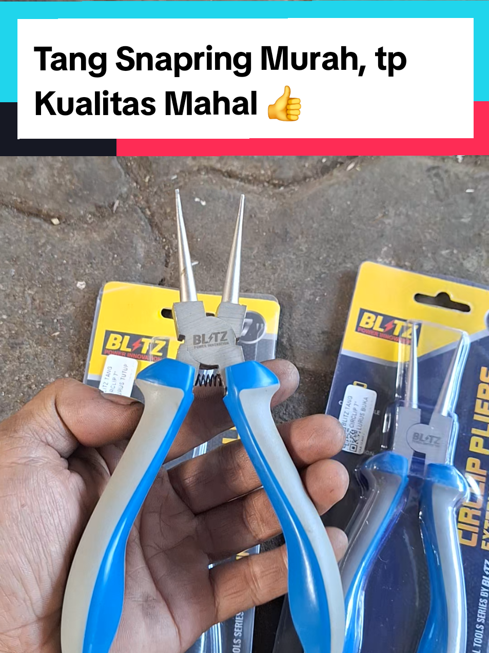 Kualitas nggak kalah sama merk sebelah 👍 malah bagusan ini .. #tangsnapring #snapring #tang #alatbengkel 
