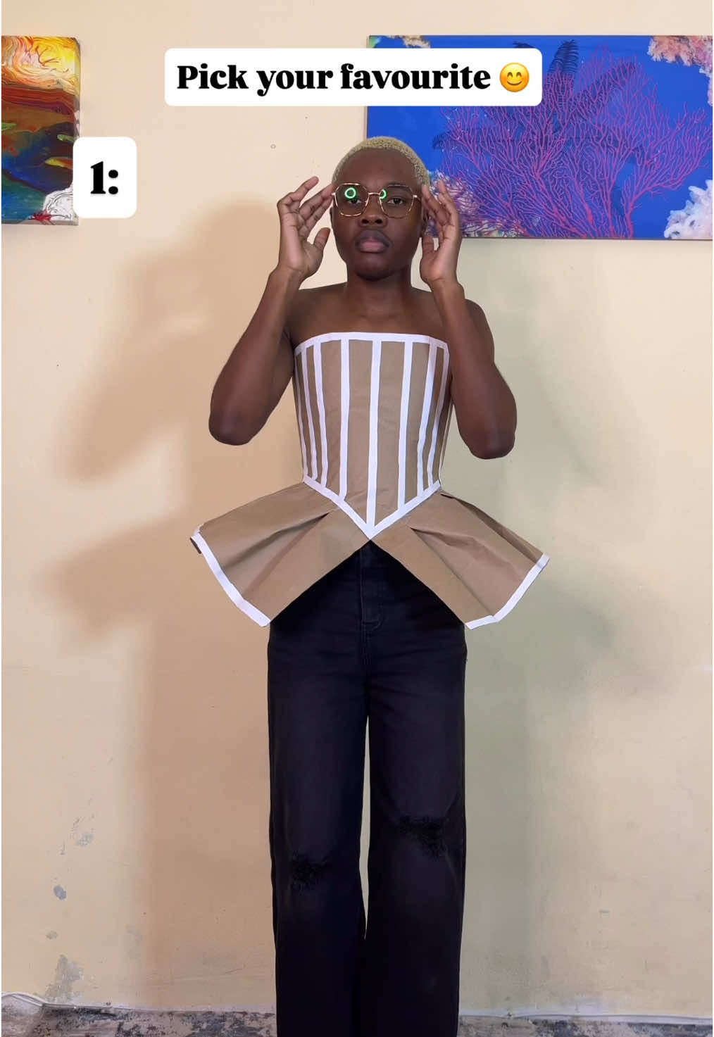 A Paper and Plastic collection #tawanadelroy #plasticfashion #fashion 