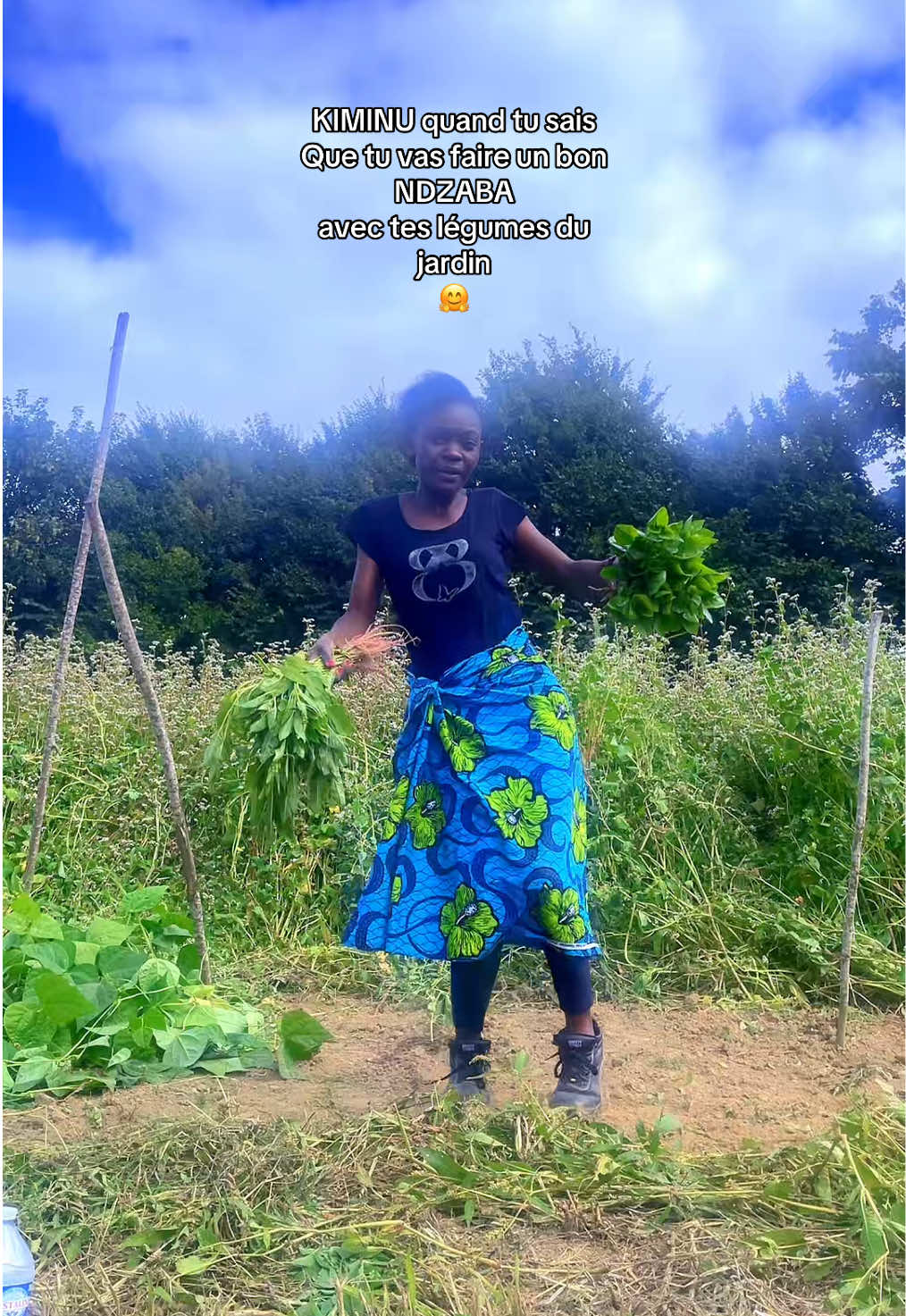 KIMINU quand tu sais  Que tu vas faire un bon NDZABA  avec tes légumes du jardin 🤗 #lakwizin2kiki 