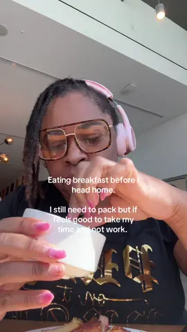 Leaving #clevelandohio eating breakfast and taking my time. 