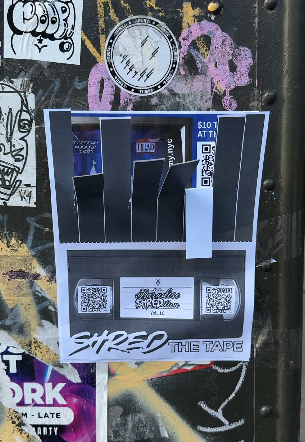 📼 Manhattan is covered in VHS tapes. Shred them. Find the details. One Man Army Paradise SHREDition Vol. 10: Disney Wept — Aug 12, 7:30 PM. You’ll be weeping… in the best way #fyp #disneywept #oma #onemanarmynyc 