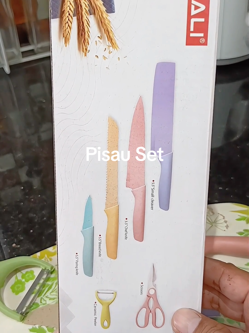 Pisau Set Dapur #pisauset #pisausetmurah #pisauset6in1 #pisauviral 