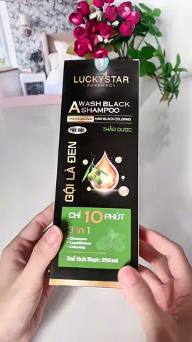 Dầu gội phủ bạc Luckystar gội là đen #luckystar #daugoi #daugoiphubac #goiladen #daugoithaoduoc #daugoithiennhien #nhuomtoc #nhuomtoctainha #tieumui 