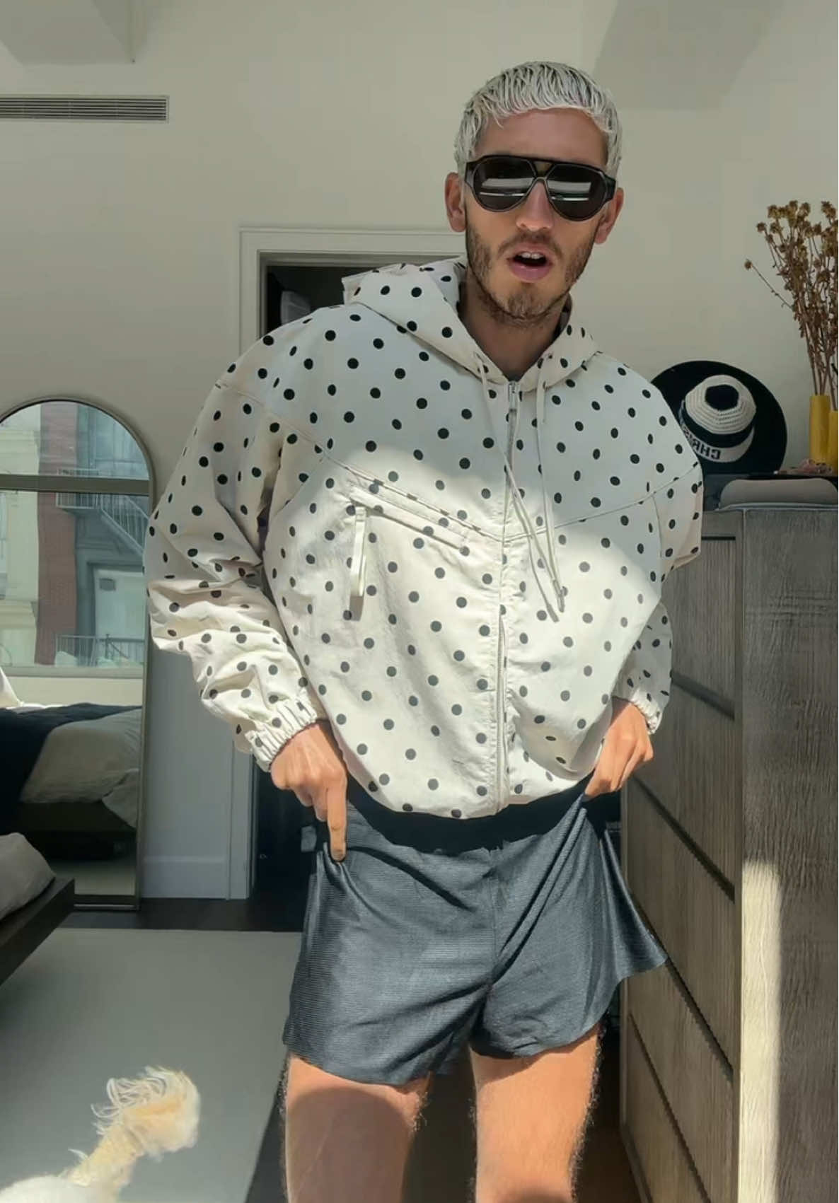 polka dot jacket is a summer essential #summeroutfits #mensfashion #fitcheck
