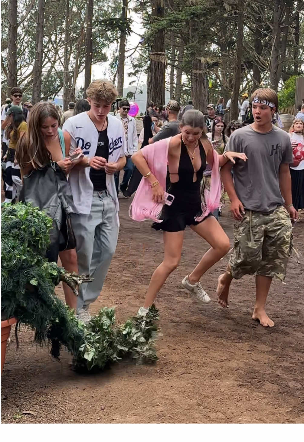 “HOLY S%^+ THAT WAS AWESOME! 😲🤯” 😆😂🌳🪴 @Outside Lands  . . . . . #bayarea #bushman #funny #prank Scaring concert goers at Outside Lands Music Festival Day 1 in San Francisco, California. 🌫️🪵🌲