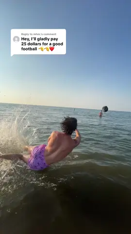 Replying to @mhm. #thedimelab #kurtbenkert #football #waterfootball #dime #beachfootball 