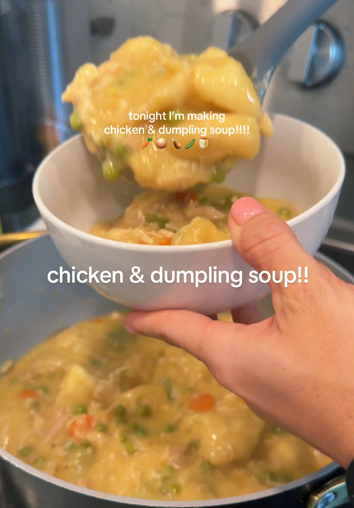 SORRY FOR THE DELAY IM TRYING TO SURVIVE OVER HERE!!!!!! But this chicken and dumpling soup OMFG 😍😍😍  • Recipe  - onion  - carrots - celery - peas  (as much as ur heart desires^)  - can of cream of chicken soup - 1 rotisserie chicken  - 1 box of chicken broth  - 8 ct pillsbury biscuits  #pregnantmama #Recipe #recipes #soup #soupseason #soupdumplings #easydinner #EasyRecipe #DinnerIdeas #pregnantmom #pregnancycravings 