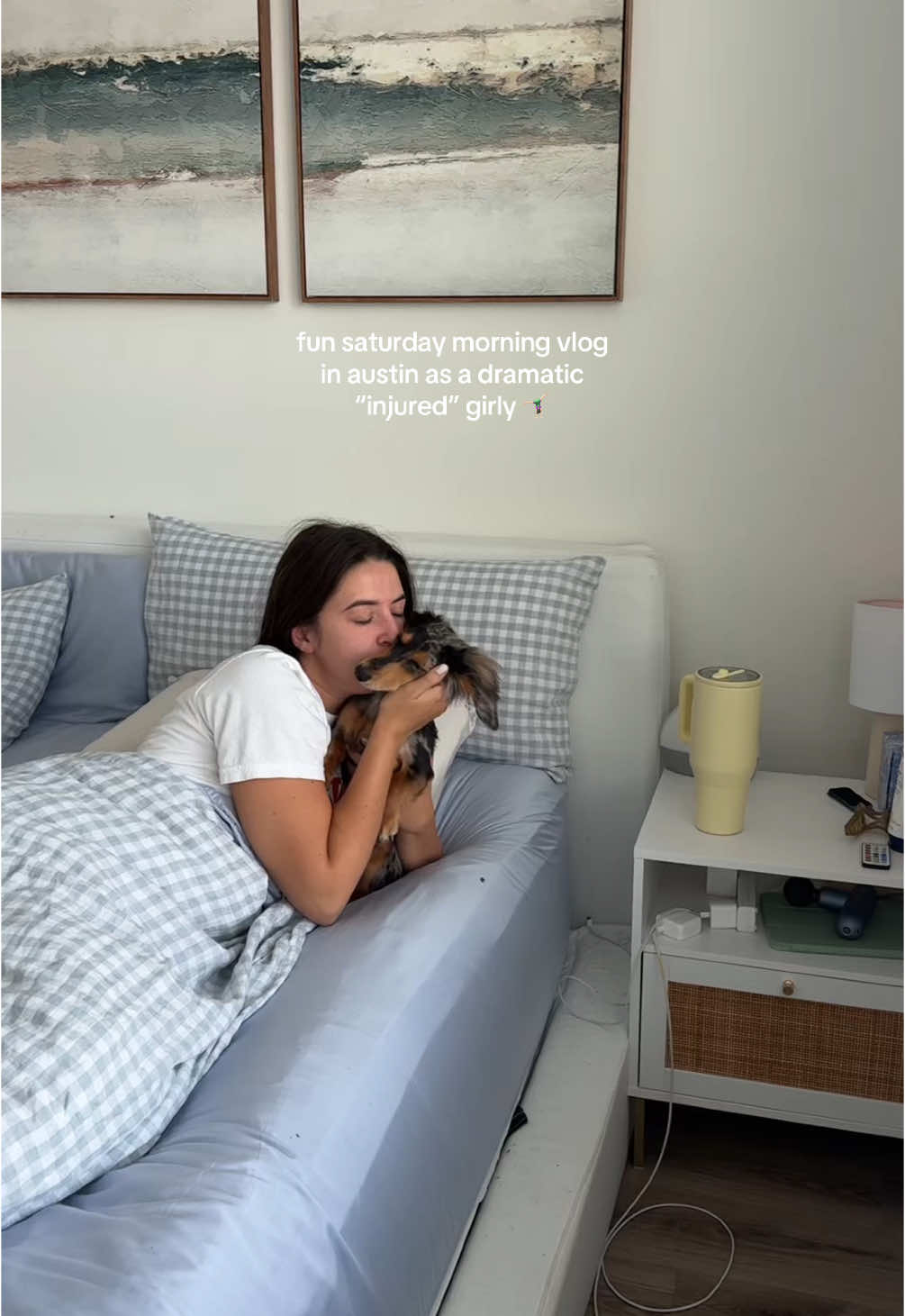 got to see a whole bunch of weenies this morning!! 🌭 #saturdaymorning #morningvlog #morningroutine  @Glossier @onequince @SALT & STONE @HYDROJUG @EltaMD Skin Care @CeraVe 