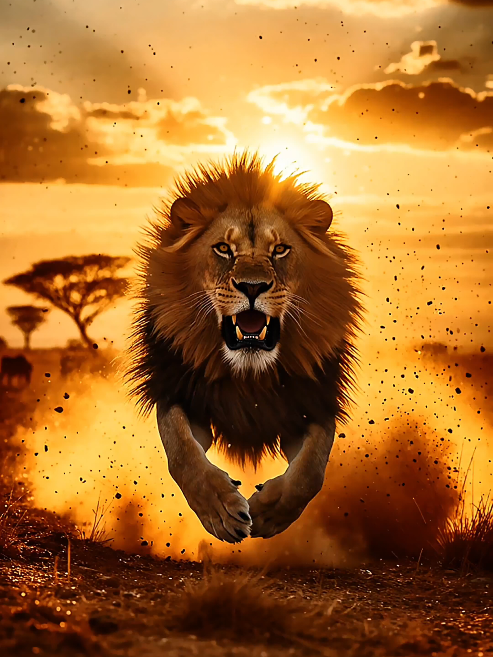 🦁🔥 Majestic Lion The king of the savanna charges forward, muscles motion with raw power, eyes locked on his prey. nature’s pure dominance in motion. Witness this breathtaking 4K live wallpaper — set as wallpaper and feel the power every time you look.🔥🦁 #livewallpaper #4klivewallpaper #lion #power #nature 