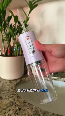 Irrigador Bucal Kit 3 em 1 USB Jato Água Fio Dental Limpador Recarregável #bucal #higienebucal #odontologia 