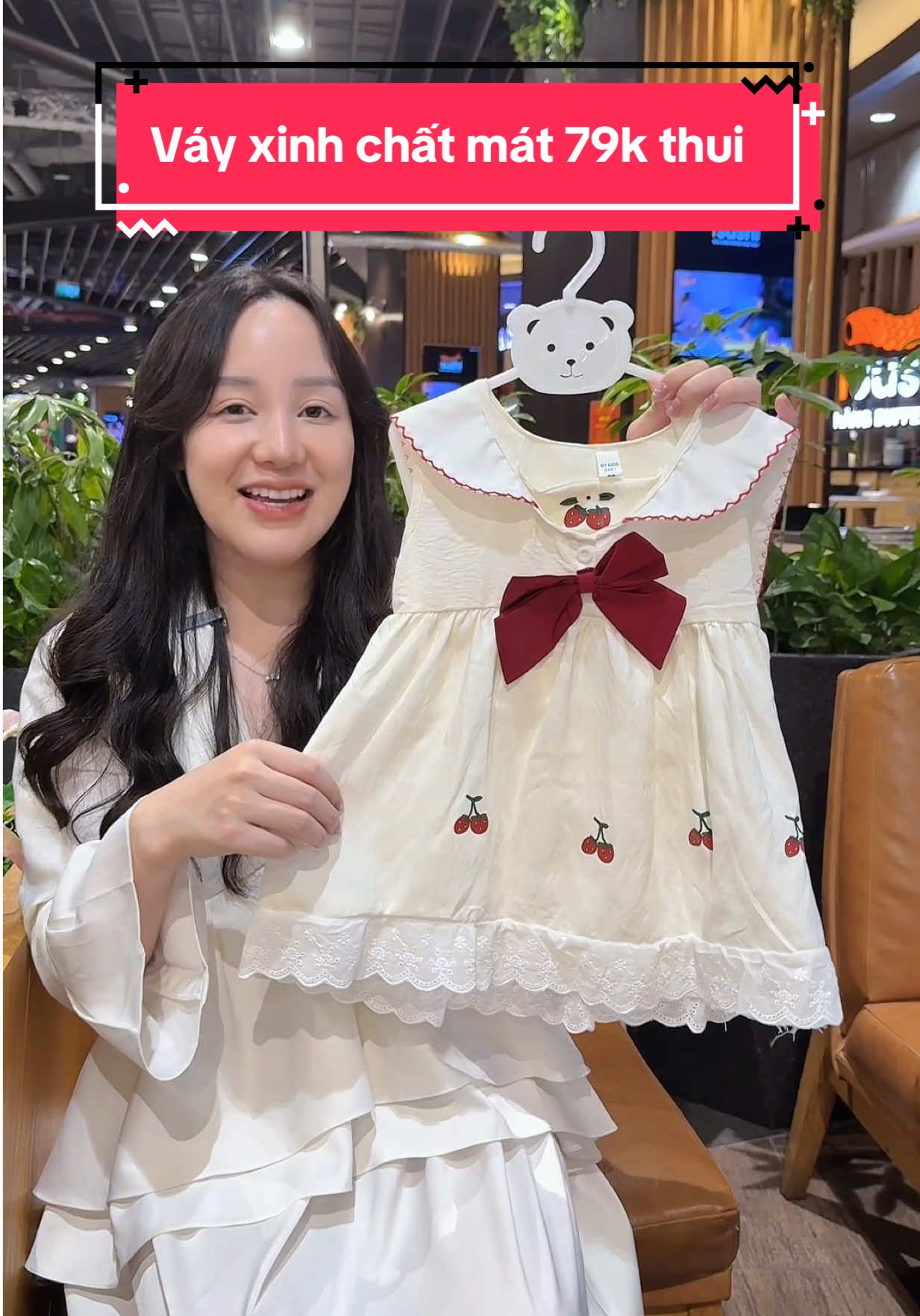 Váy xinh chất mát như này không mua tiếc lắm #quanaotreem #quanaotreemcaocap #thoitrangtreem #quanaochobe #vayxinhchobe 