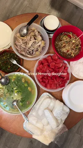 Hmong food 🥰 #cookwithme #hmongdaughter #hmongfood #cookingtok 