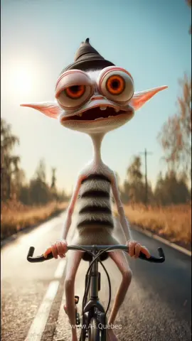Too Weird to Ride a Bike #weird #bike #biker #creature 