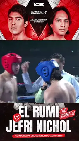 Secepat ini gaisss Kemenangan kembali milik @EL Rumi atas @Jefri Nichol di gelaran @superstar.knockout malam ini #boxing #jefrinichol #elrumi #boxing🥊 #superknockout #jefrynicholevselrumi 