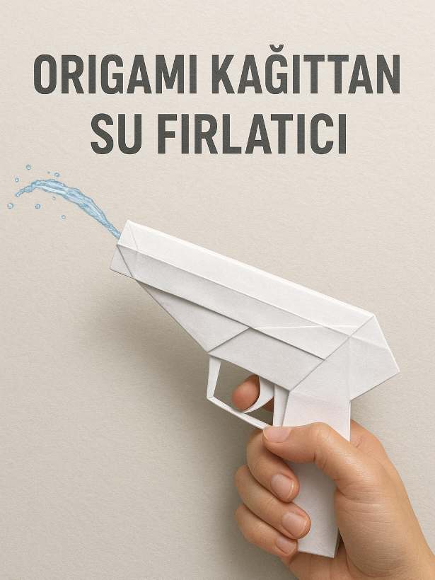 Sonunu görünce çok şaşıracaksınız!Hemen bir kağıdı üçgen şekilde katlıyoruz. Onu da tekrar 3 kez daha katlıyoruz. Uç kısmını kestiğimizde şemsiye şeklini alıyor. Sonrasında katlama izlerinden cetvel ile çizgi çiziyoruz. Kenarlarından içe doğru eğip tam ortasından delik açıyoruz. Sonrasında bir kalemin uç kısmını çıkarıp, ucuna lastik bağladığımız tahtayı kaleme geçiriyoruz. Bunu da şemsiyeye monte ediyoruz. Kalemin arkasına kağıtlar sarıyoruz. Artık suyu çekip istediğimi yere fırlatabiliyoruz. Sizce nasıl oldu? #keşfet​ #viralvideo​ #shorts​ #origami #kağıt #kağıttanhayatlar #keşfetteyizzz #fyppppppppppppppppppppppp @Origami 